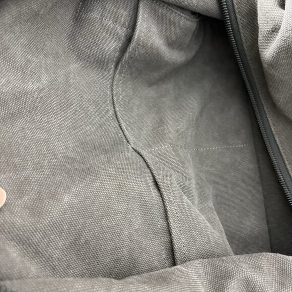 Lo & Sons Catalina Deluxe Large Canvas Cotton Gray Weekender Duffel Tote Bag - Picture 15 of 16